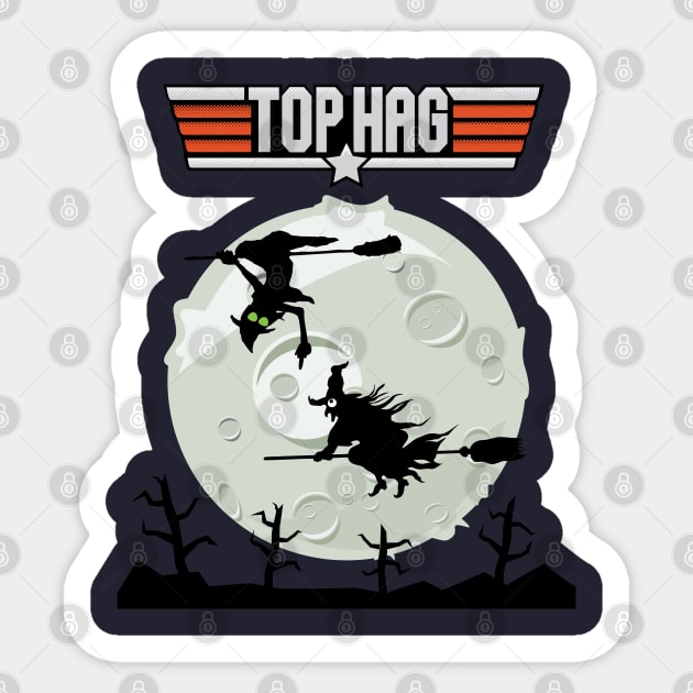 Top Hag Halloween Sticker by atomguy